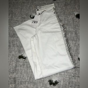 23 ZARA THE 90 'S PREMIUM FULL LENGTH Bay embellishment Size 2 White Silver Y2K